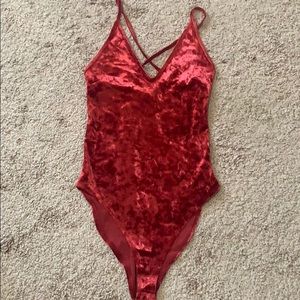 Velvet bodysuit